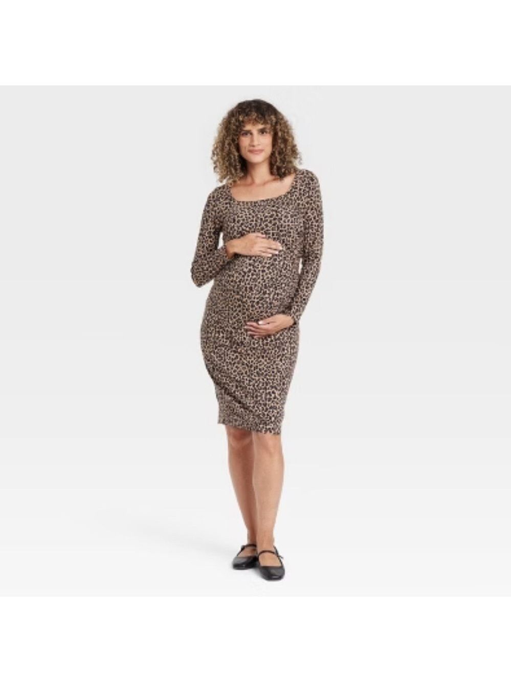 Leopard Print Maternity Dress